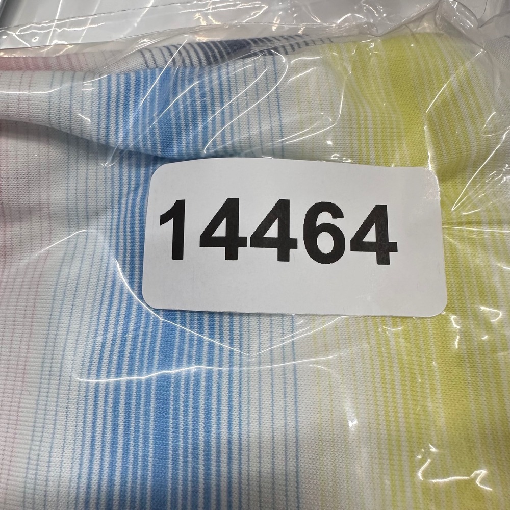 Lands' End T-Shirt Womens 1X Striped Rainbow Scoop Neck Short Sleeve - Picture 7 of 7